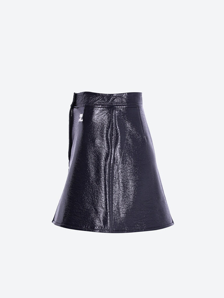 Reedition vinyl mini skirt 2