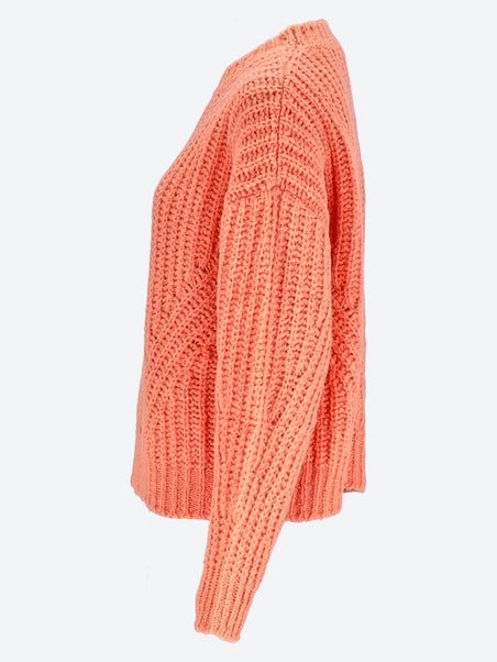Rib-knitted sweater
