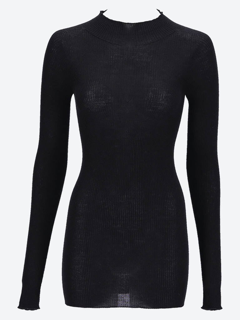 Ribbed lupetto turtleneck sweater 1