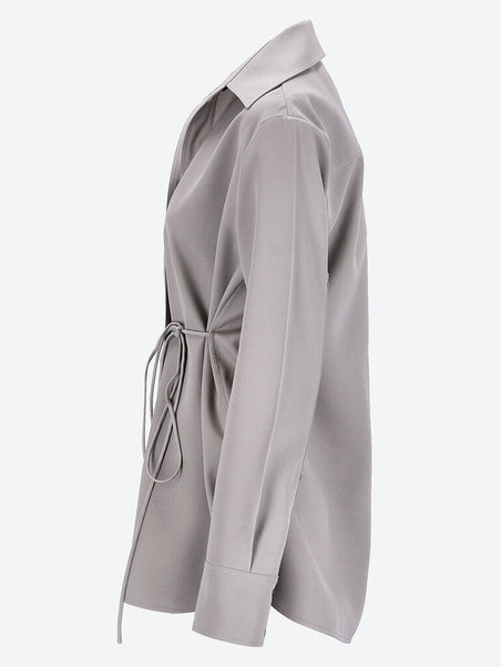 Sharp wool gabardine shirt
