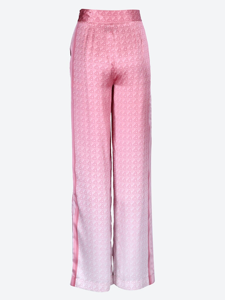 Silk satin straight leg pants 3