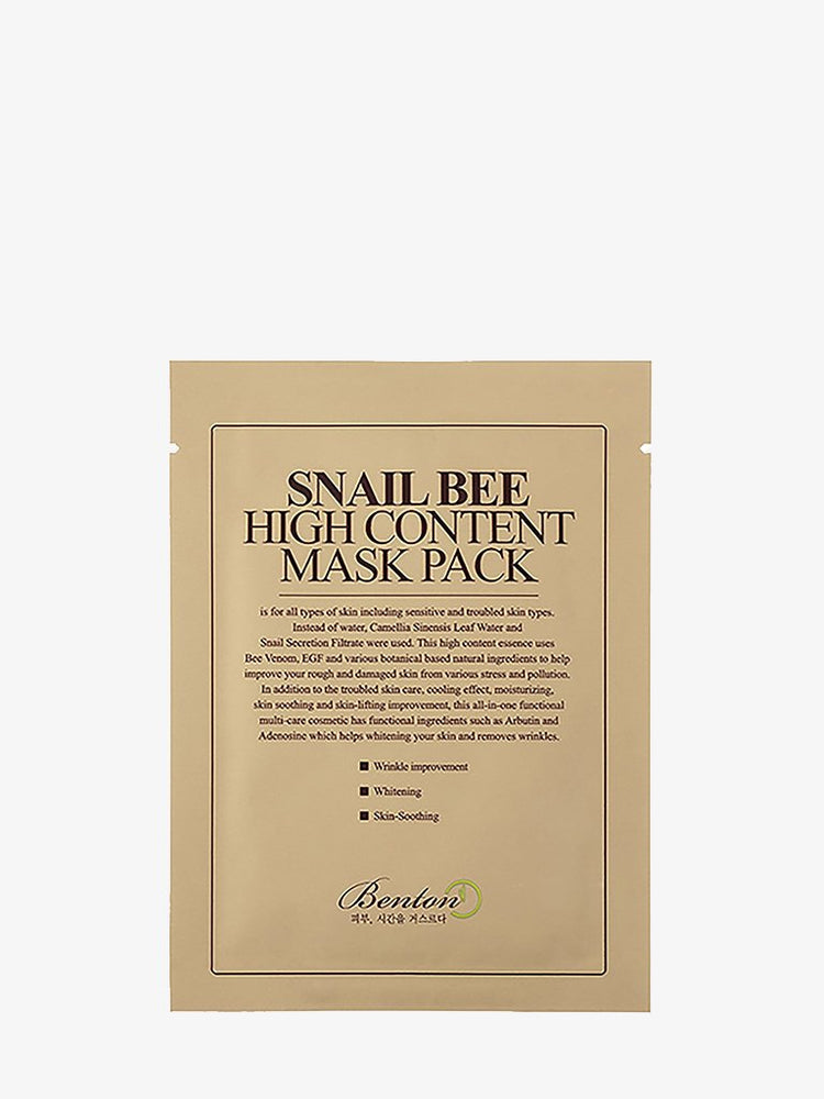 Masque de contenu élevé d'abeille d'escargot 1