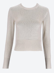 Soft silk knit crewneck sweater ref: