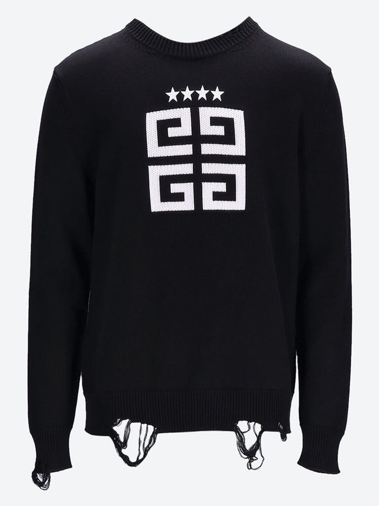 Star embroidered 4g logo sweater 1