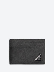 Triangle saffiano leather card hold ref: