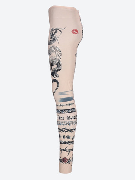 Leggings tatoue tres