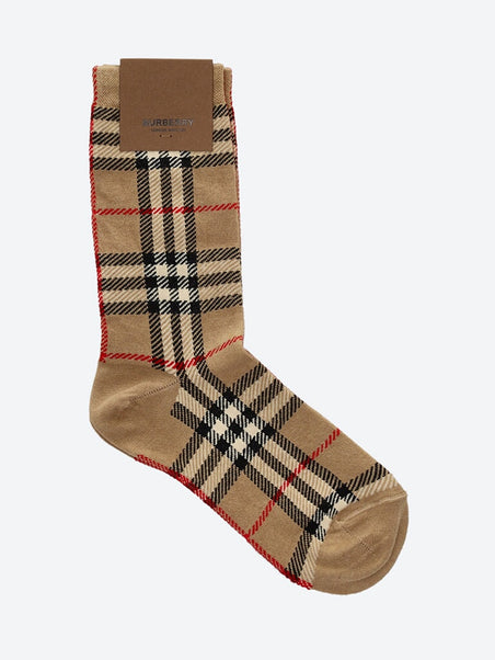 Vintage check socks