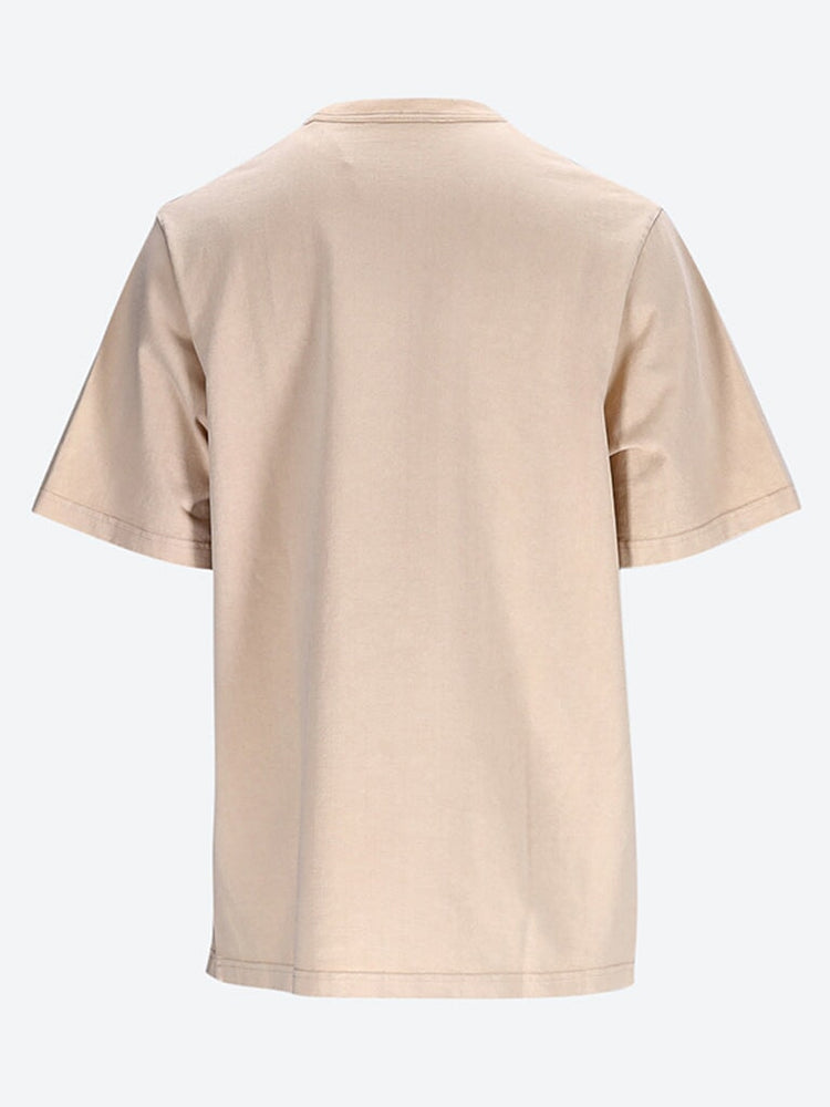 Washed embroidered label t-shirt 2